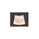 Icono con la imagen de un bebé visto en un ultrasonido